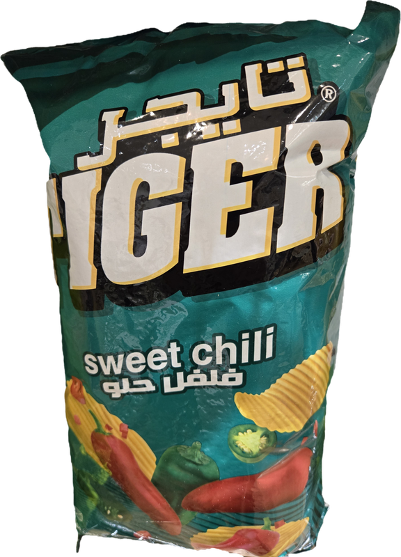 Tiger fried potato chips - Sweet Chili - 200g Package