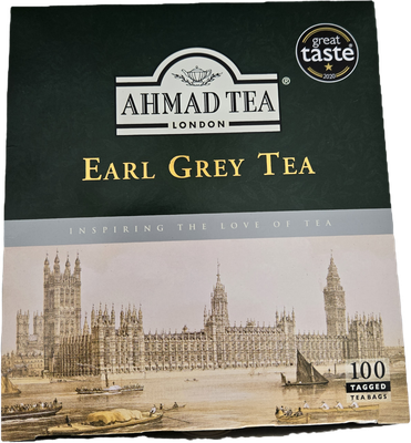 Ahmad Tea - Earl Grey Tea Bags Box - 100 Tea bags