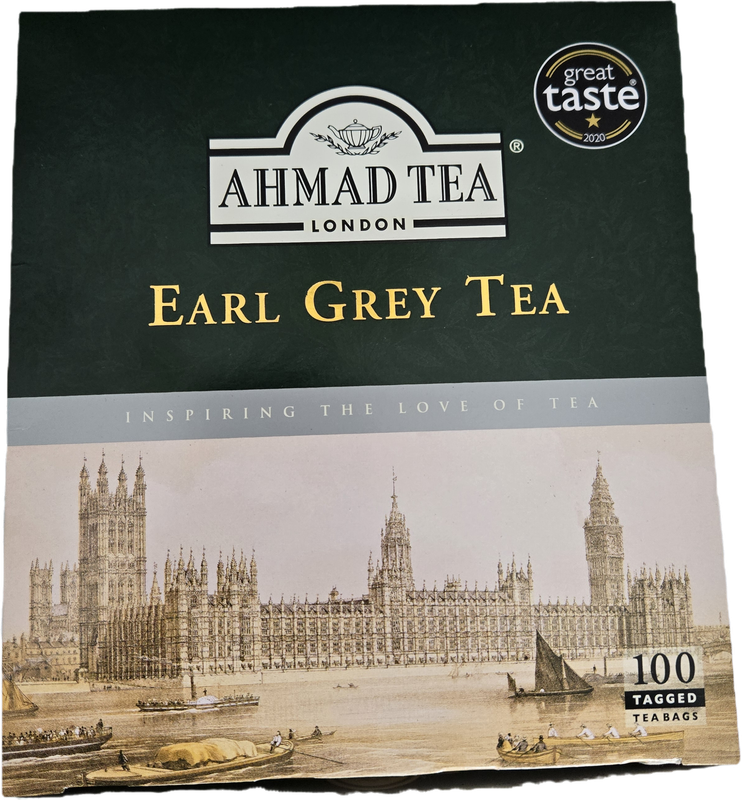 Ahmad Tea - Earl Grey Tea Bags Box - 100 Tea bags