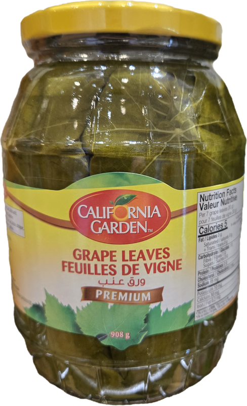 California Garden Premium Grape Leaves - 900g Jar