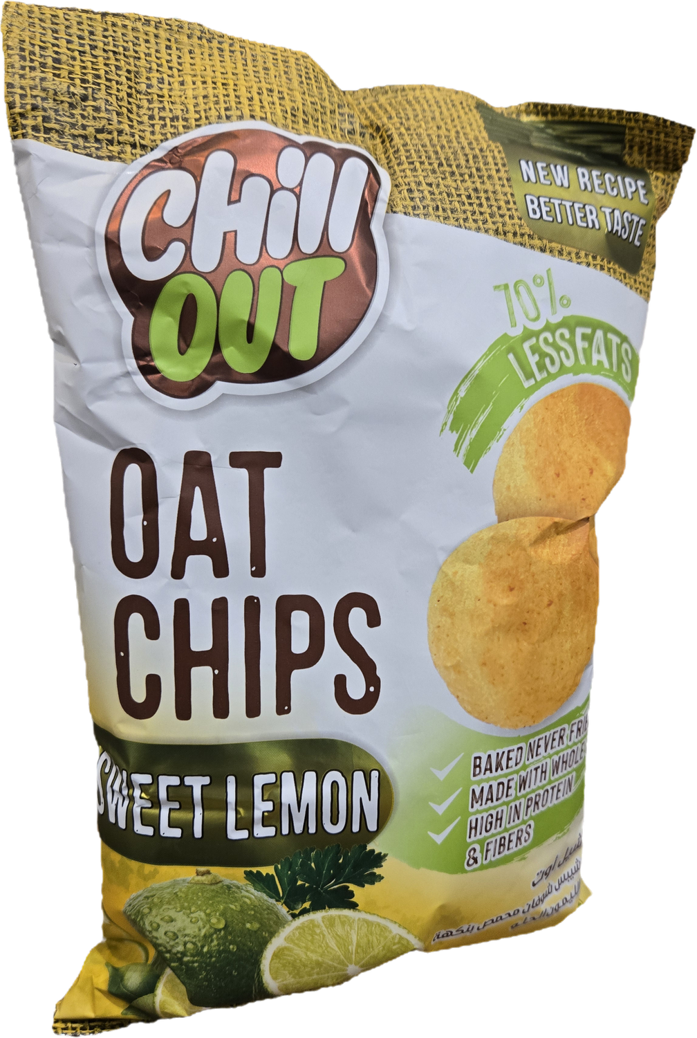 Chill Out Oat Oven Baked Chips Sweet Lemon 60g