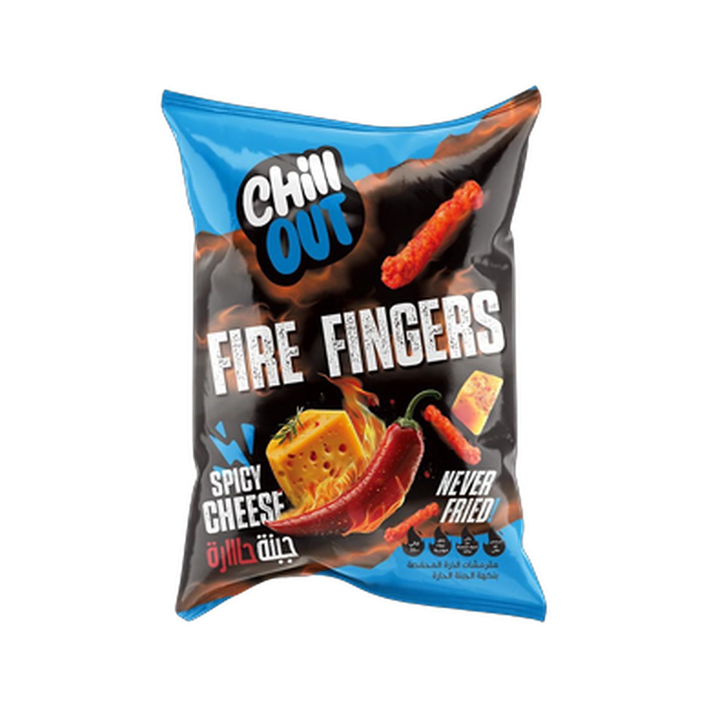 Chill Out Oven Baked Fire Fingers Spicy Cheese 60g