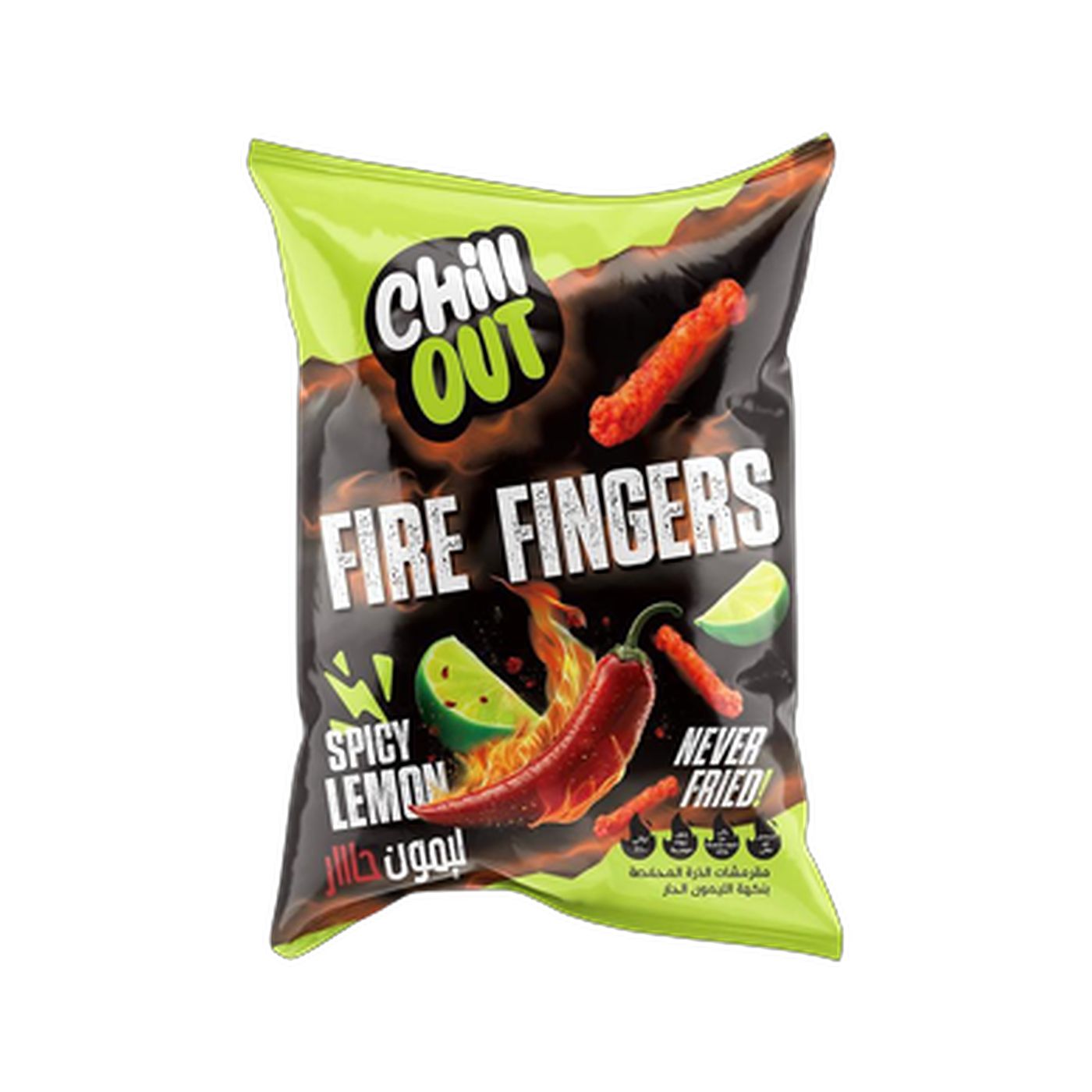 Chill Out Oven Baked Fire Fingers Spicy Lemon 60g