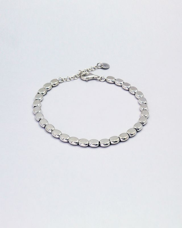 Silver Pebble Chain Bracelet