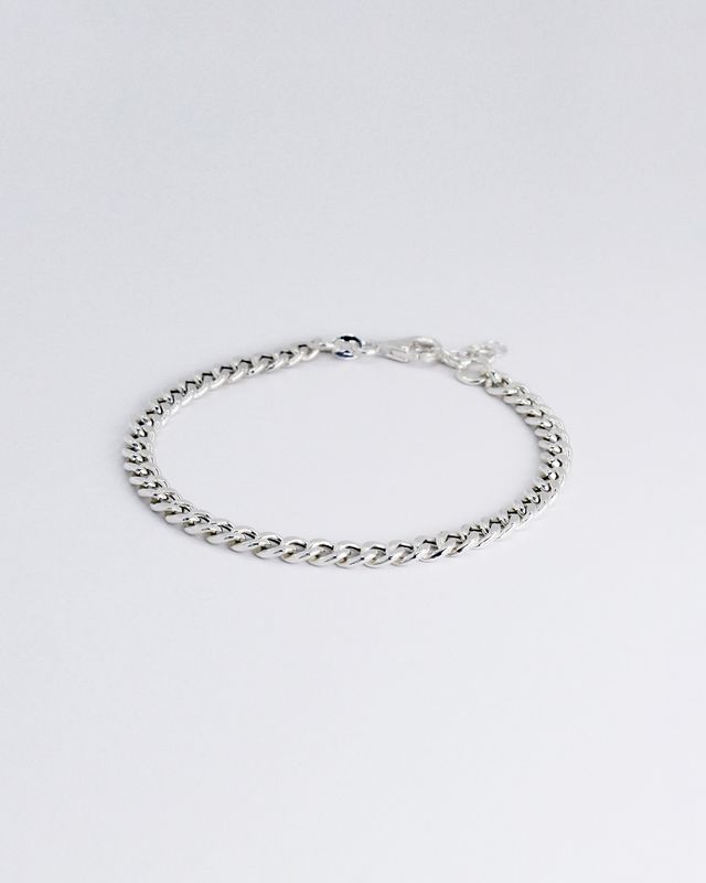 Sterling Silver Curb Chain Bracelet
