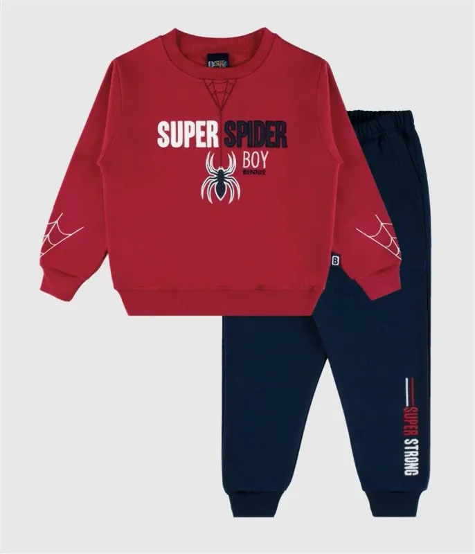 ​Bennie – Conjunto Super Spider para Menino | Sweatshirt e Calça | Outono/Inverno