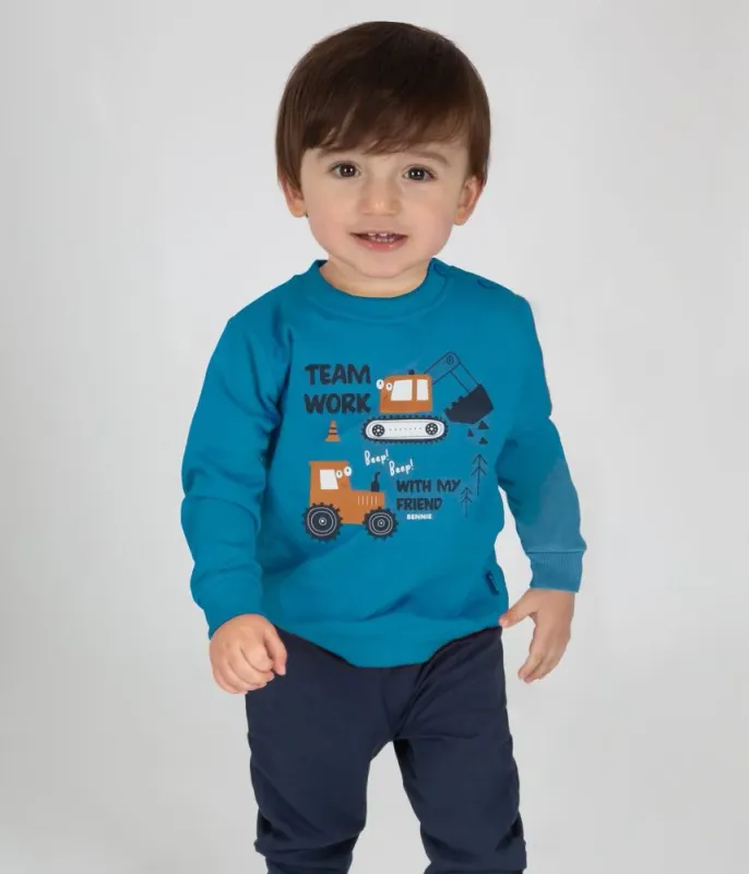 ​Bennie – Conjunto Team Work para Menino | Sweatshirt e Calça | Outono/Inverno