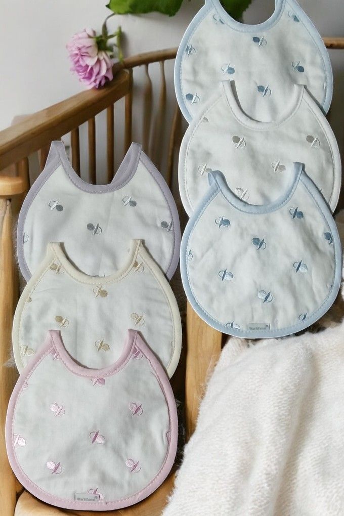 Bibs Embroidered with Pacifiers