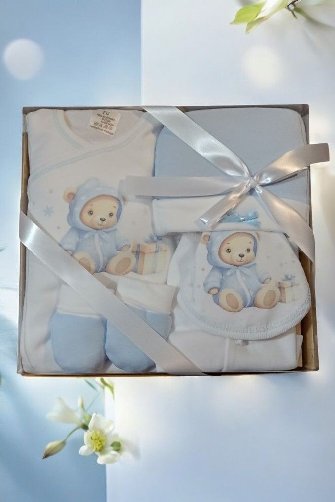 Set bebé recién nacido con tarjetero 5 piezas