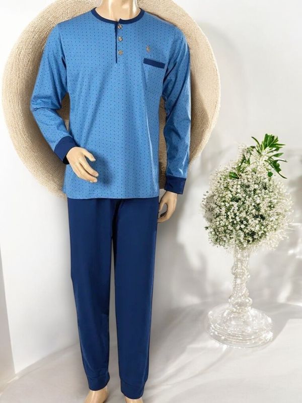 Placket Pajamas without Card – Men