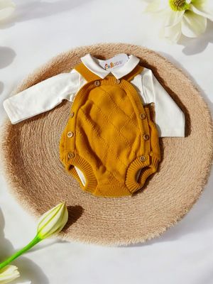 Conjunto 2 Peças para Bebé Menino – Fofo em Malha e Body