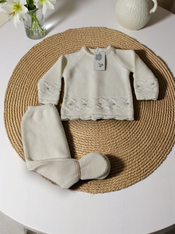 ​Conjunto de Bebé em Malha – 100% Algodão, TU | Primavera/Verão