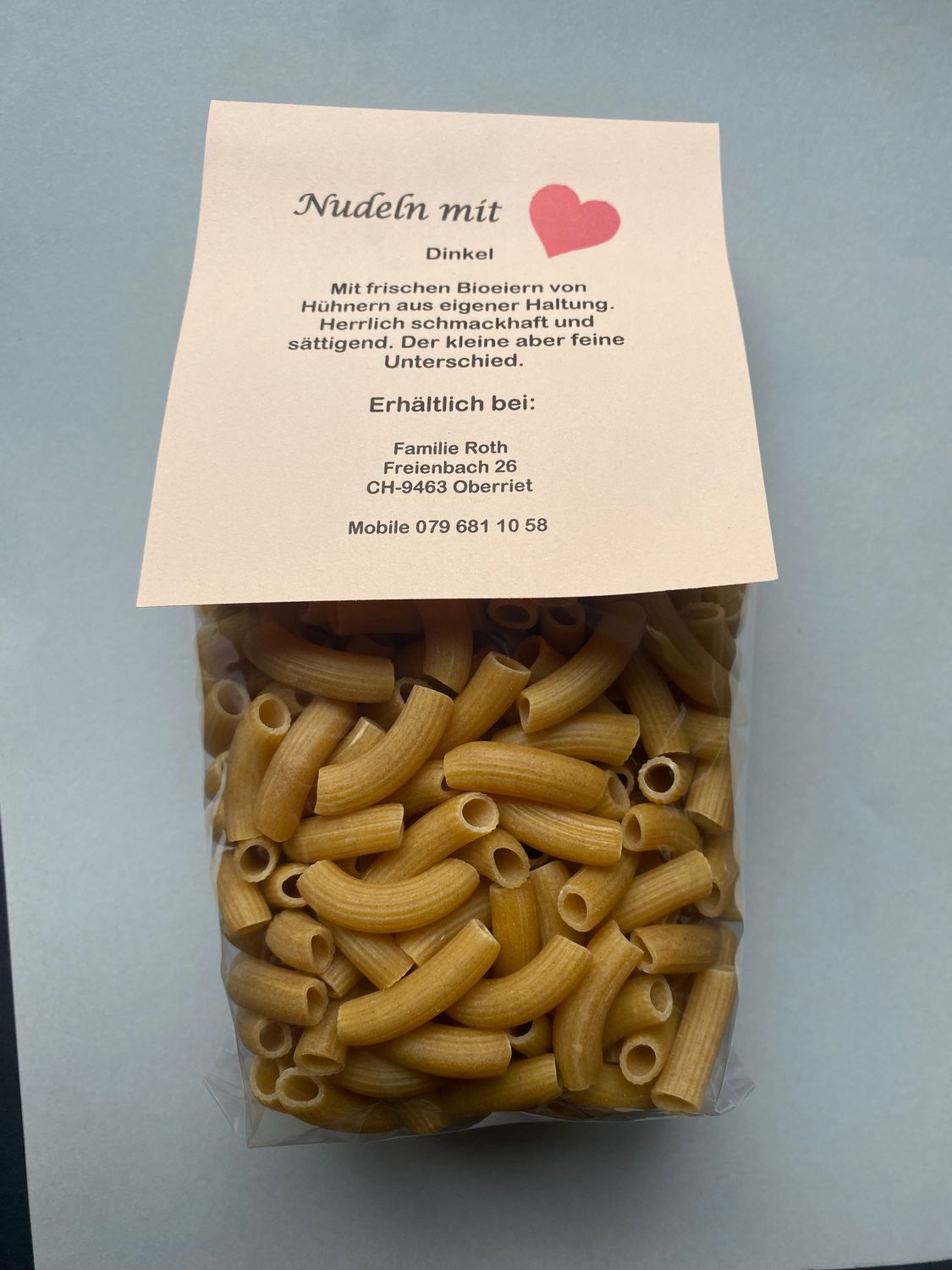 Dinkel Maccaroni