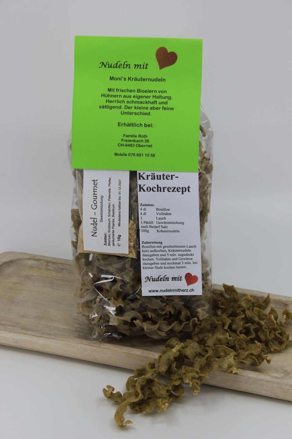 Moni`s Kräuternudeln mit Kochrezept