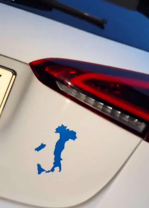 Auto Aufkleber Italienischer Stiefel