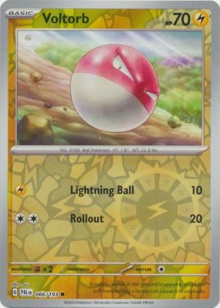 Reverse Holo Voltorb Paldea Evolved
