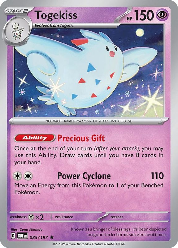 Holo Togekiss Obsidian Flames