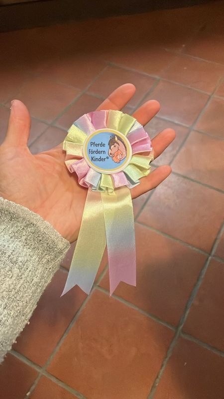 Pferde fördern Kinder - Regenbogenschleife Pferde fördern Kinder - Regenbogenschleife