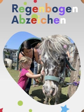 Regenbogenabzeichen - das erste Reitpädagogikabzeichen von Kindern für Kinder
