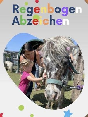 Regenbogenabzeichen - das erste Reitpädagogikabzeichen von Kindern für Kinder