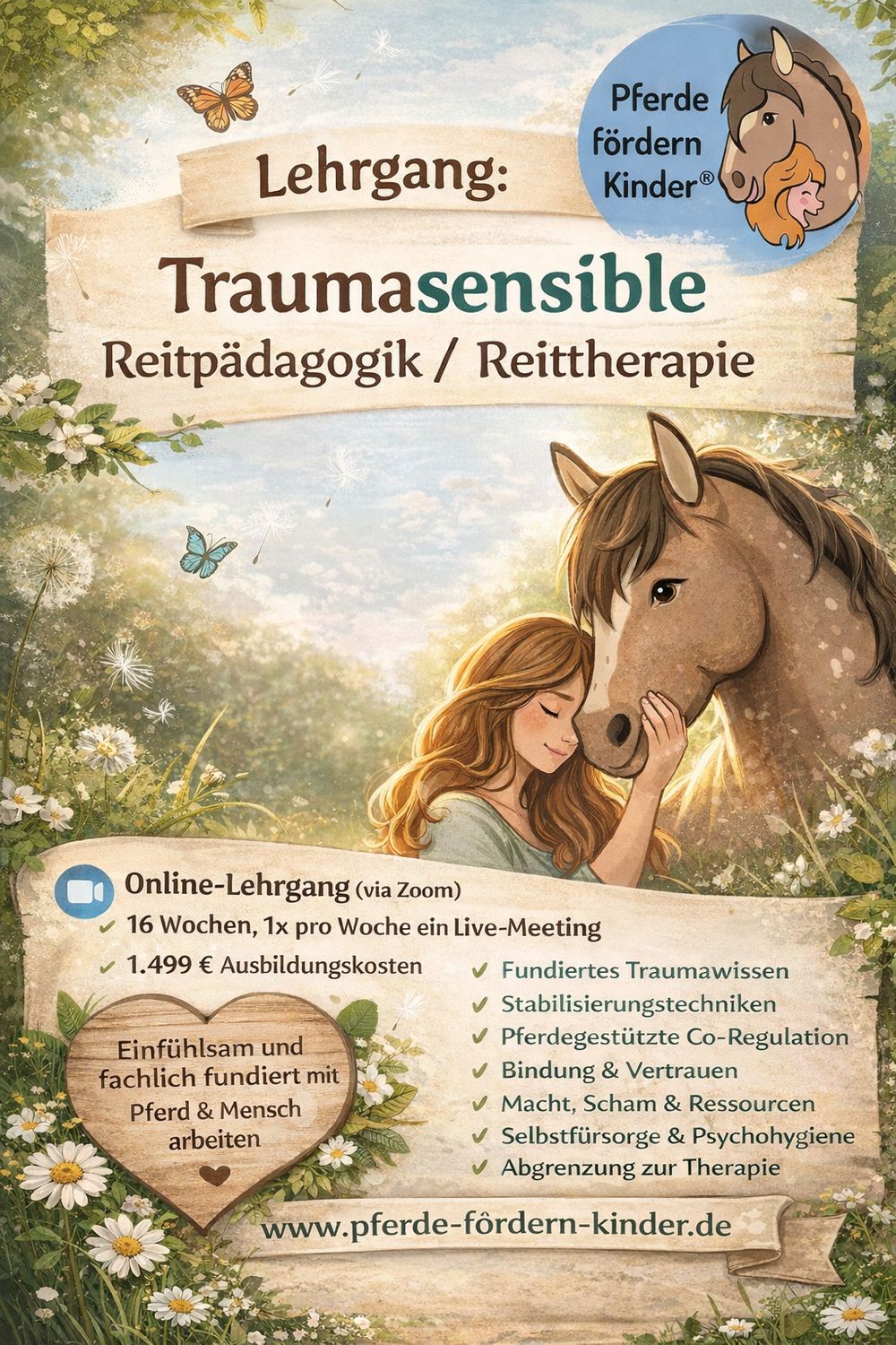 Traumasensible Reitpädagogik/Reittherapie Start 19.05.2026