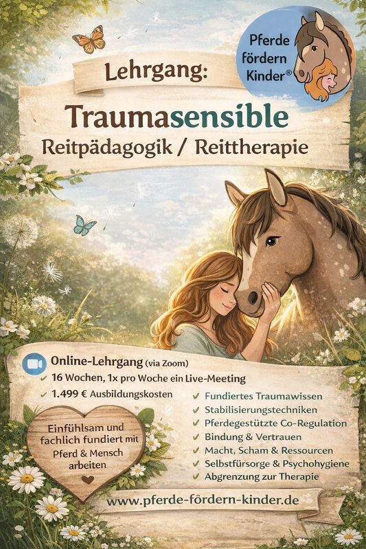Traumasensible Reitpädagogik/Reittherapie Start 19.05.2026