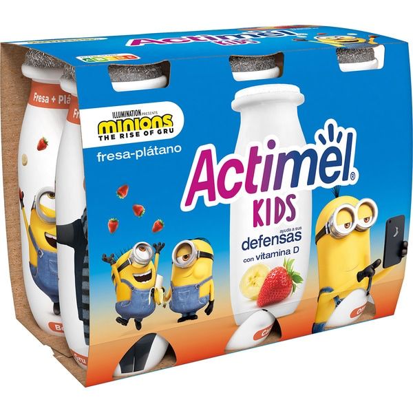 YOGUR DANONE ACTIMEL P-6 FRESA/PLAT