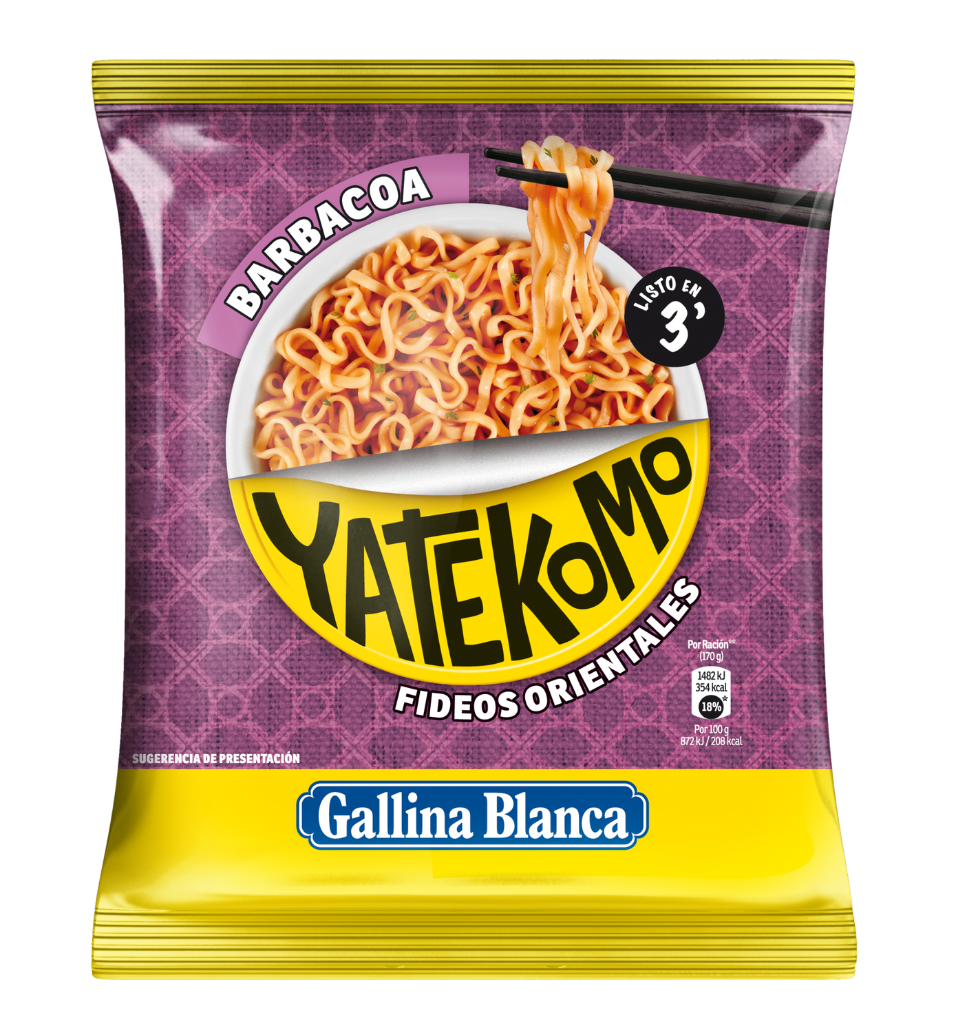 YATEKOMO G.B. 82 NOODLES BARBACOA S