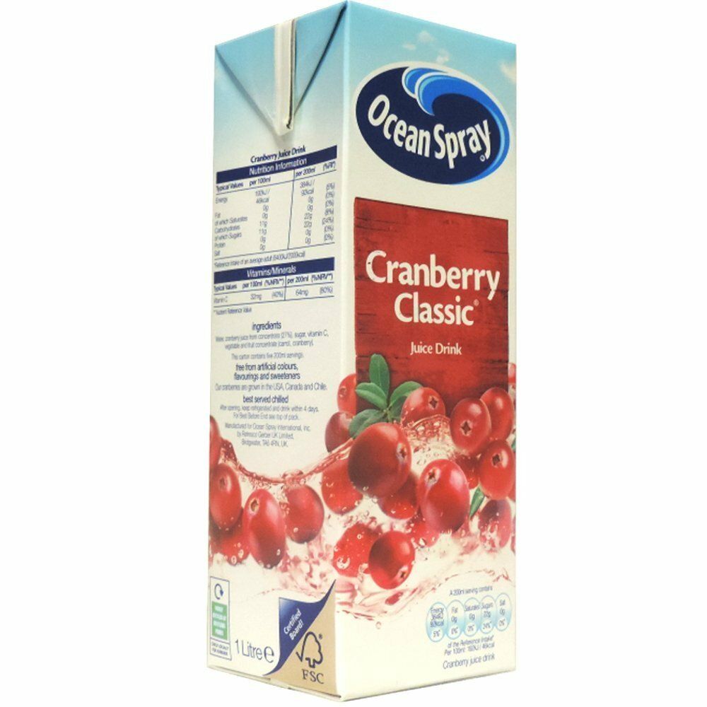ZUMO OCEAN SPRAY BRIK 1 L. ARANDANO
