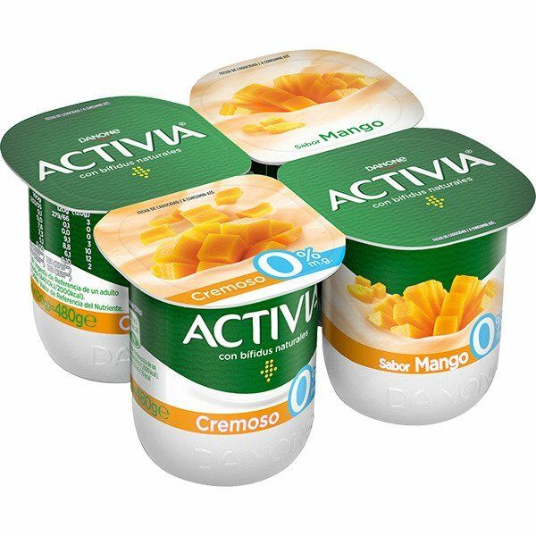 YOGUR DANONE ACT.CREM.P/4 0% MANGO