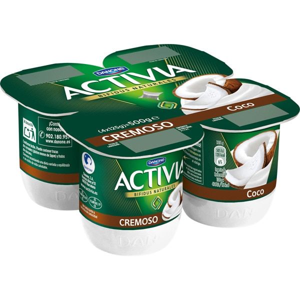YOGUR DANONE ACT.CREM.P/4 COCO