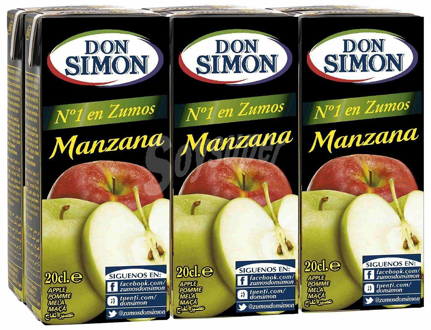 ZUMO D.SIMON BRIK 6X200 MANZANA
