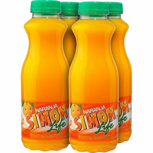 REFR.SIMON LIFE 4x200 ML.NARANJA(R)