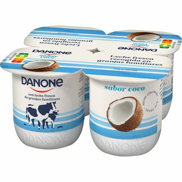 YOGUR DANONE PACK-4 SABOR COCO