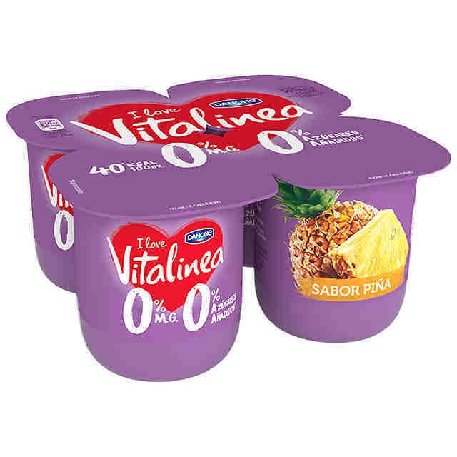 YOGUR DANONE VITALINEA P-4 S/PI�A