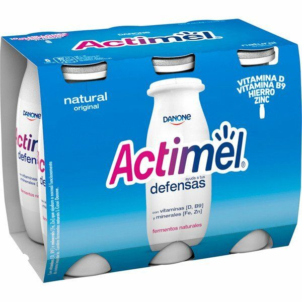 YOGUR DANONE ACTIMEL P-6 NATURAL