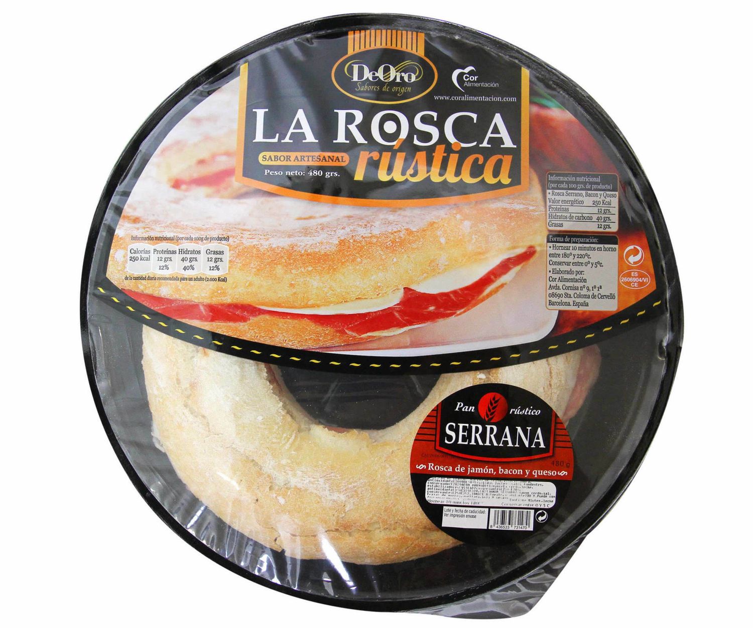ROSCA RUSTICA DEORO 480 SERR/BACON