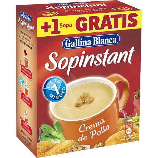 SOPINSTANT GALLINA BLANCA 3 SOBRES