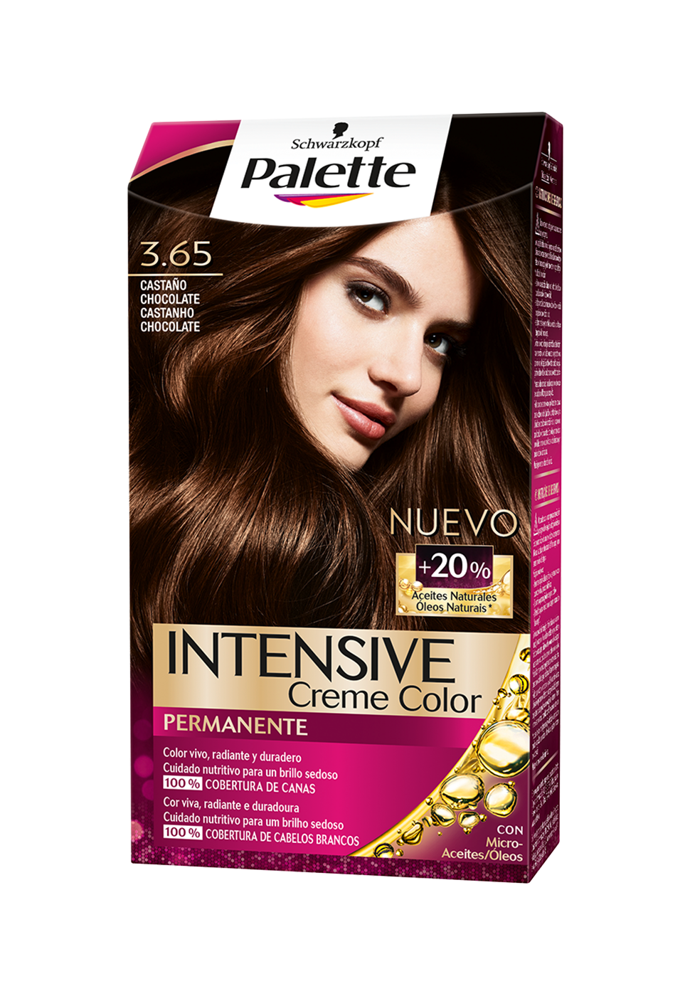 TINTE PALETTE ICC 3.65 CASTA�O MEDI