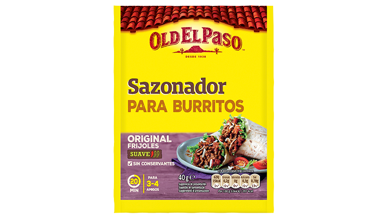SAZONADOR BURRITOS OLD EL PASO S/40