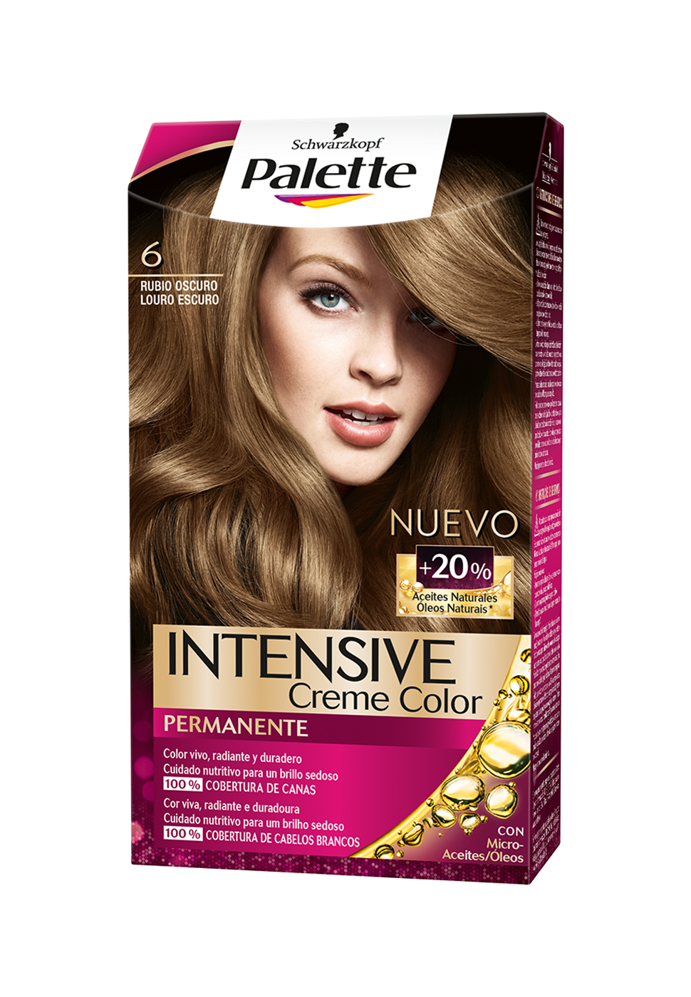 TINTE PALETTE ICC 6 RUBIO OSCURO