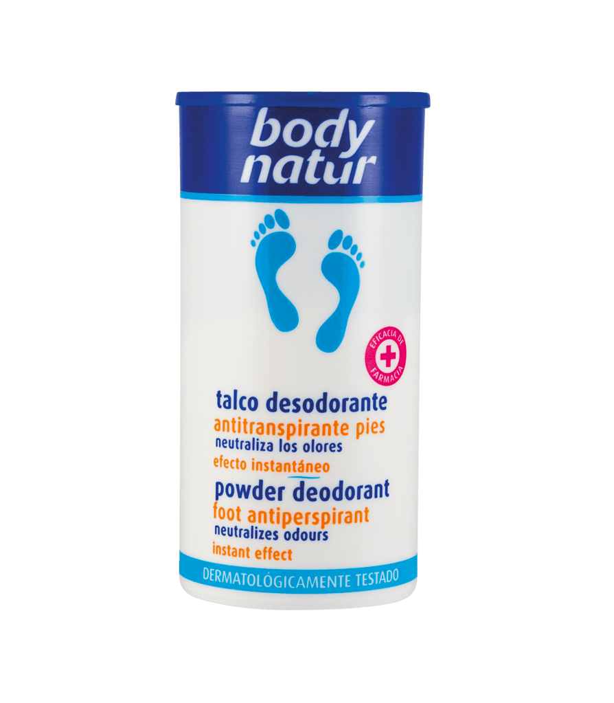 TALCO BODY NATUR 75 GR. DESOD. PIES