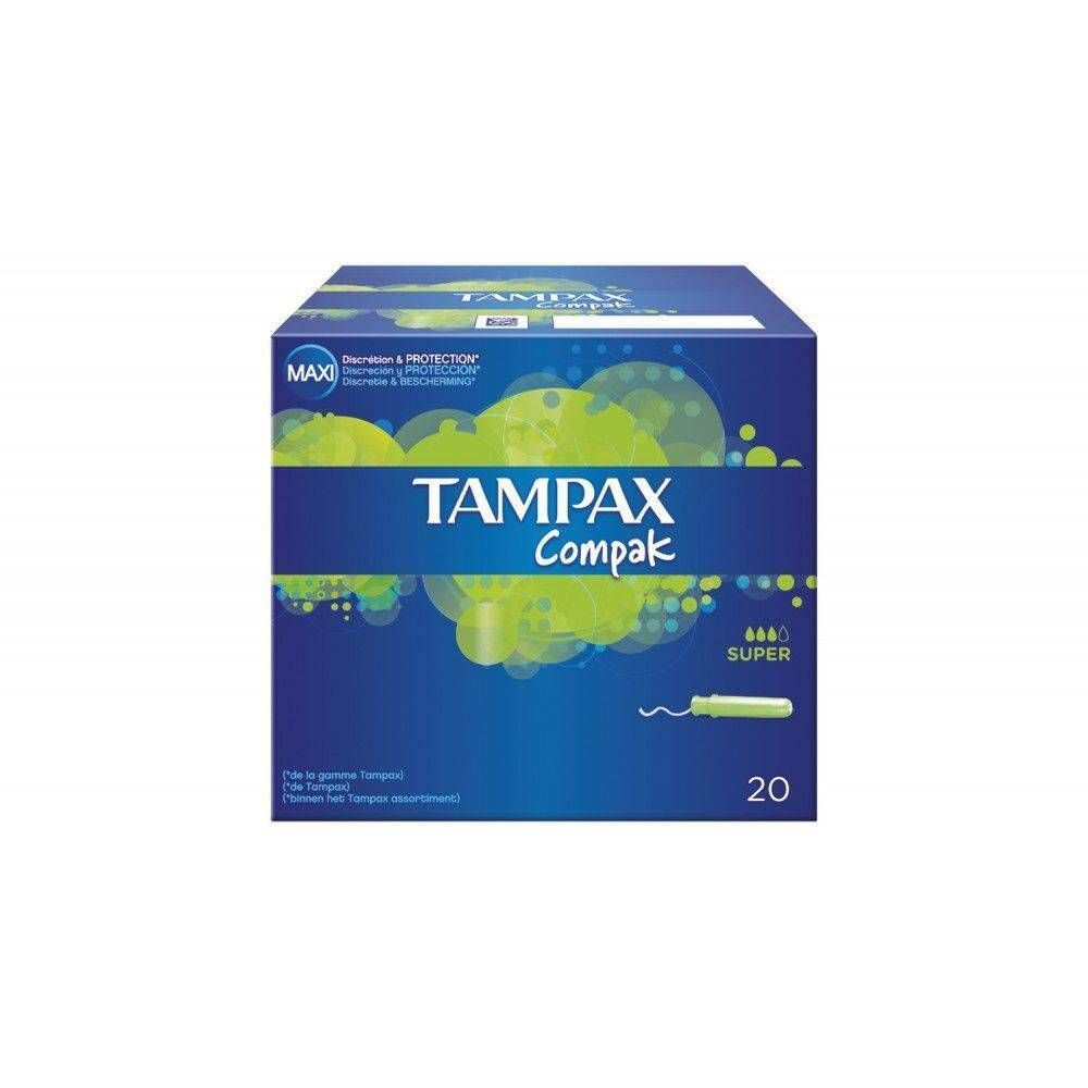 TAMPONES TAMPAX 20 COMPAK SUPER