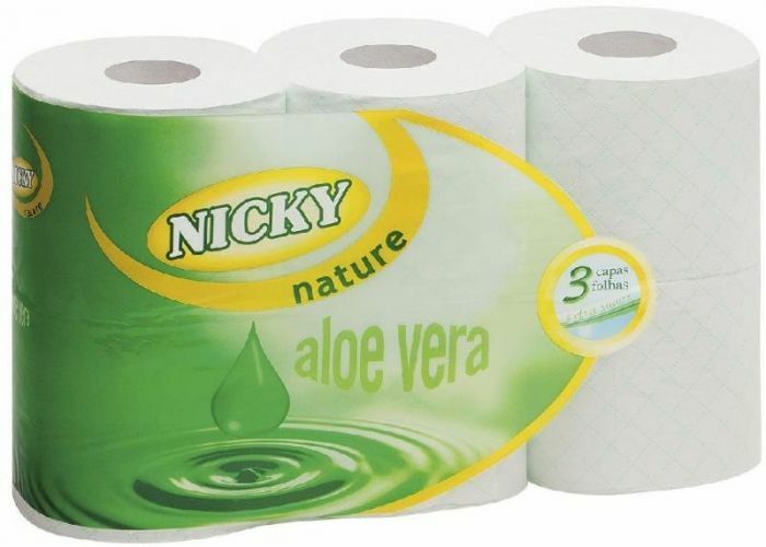 PAPEL HIG. NICKY 3C NATURE 6 ROLLOS