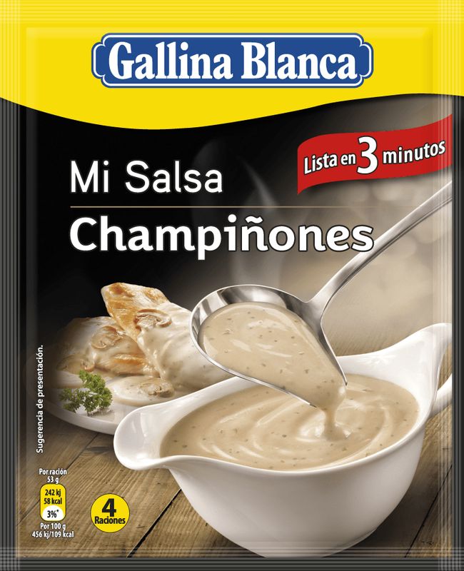 MI SALSA GALLINA BLANCA 24 GR. CHAM