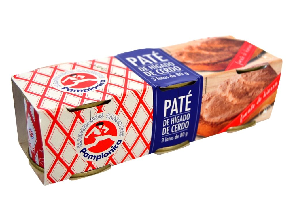 PATE HIG.CERDO PAMPLONICA 3X80 GR.