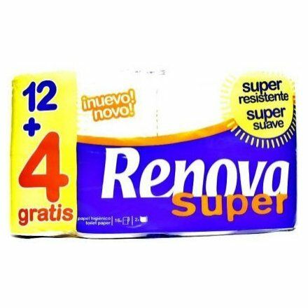 PAPEL HIG. RENOVA 12 R.+4 GRATIS