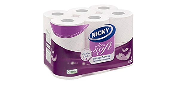 PAPEL HIG. NICKY 12 ROLLOS