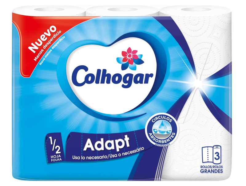 PAPEL COCINA COLHOGAR 3R. BCO.ADAPT