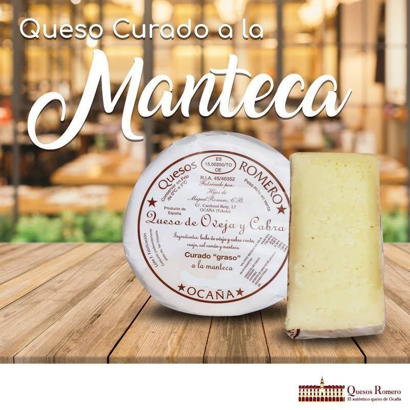 QUESO CURADO MANTECA OVEJA ROMERO OCAÑA KG